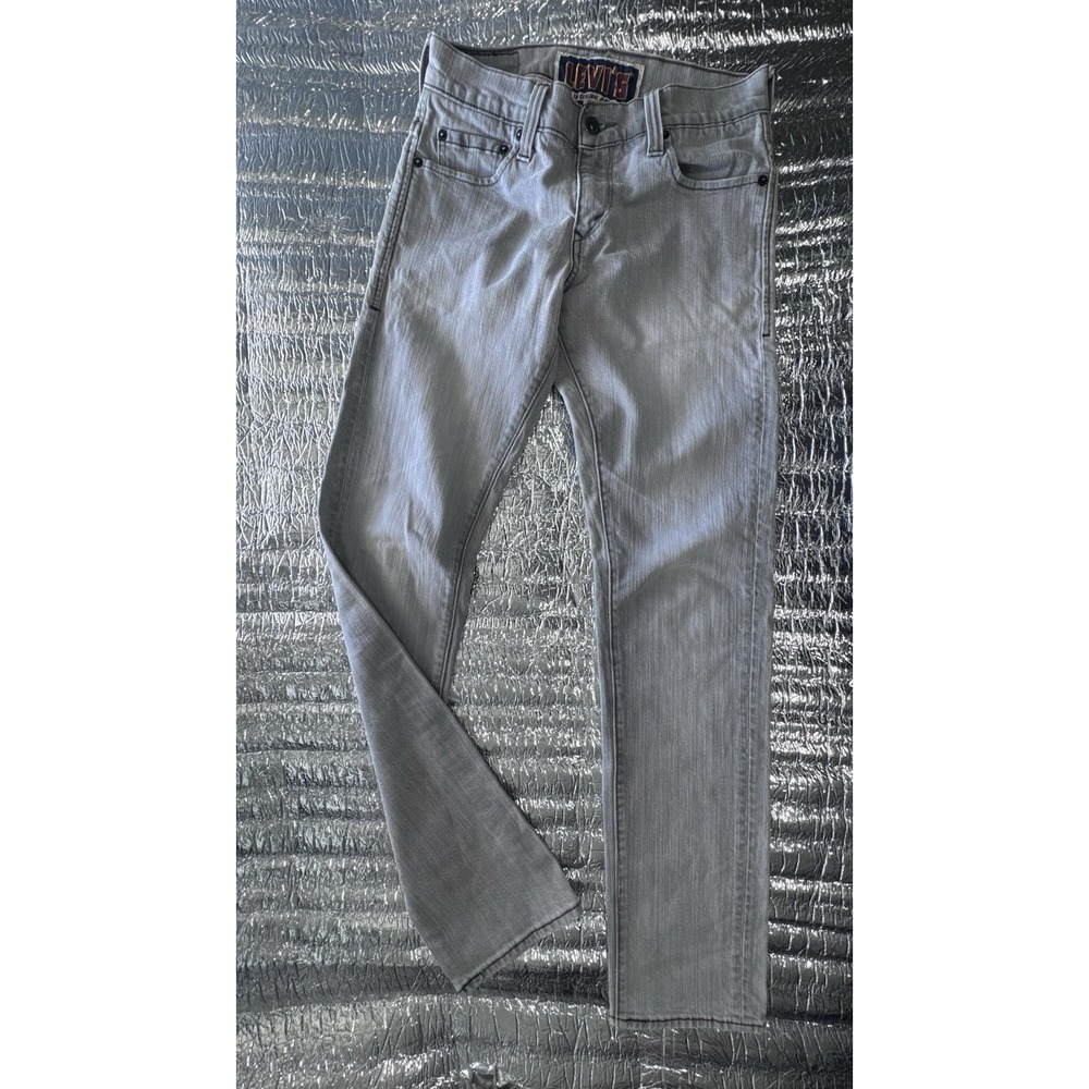 Levi's 511 Skinny Jeans Mens W29 L32 Gray Stretch Denim Pants 564970067